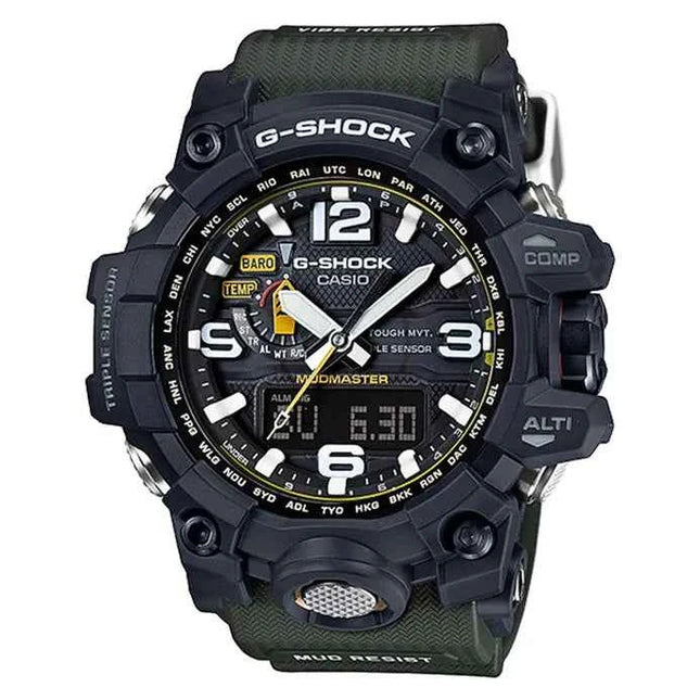 Casio G-Shock Mudmaster GWG-1000-1A3DR Master Of G Triple Sensor Green Resin Band