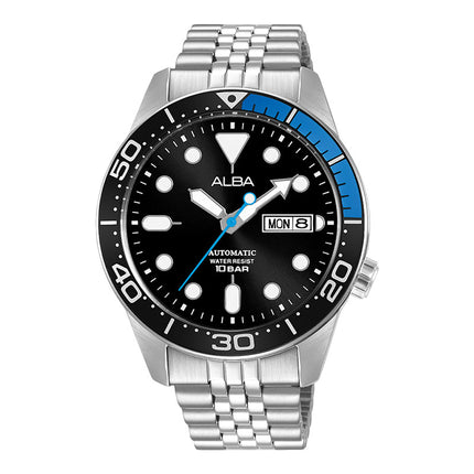 Alba Mechanical AL4195X1 Men Batman Black Dial Stainless Steel Strap