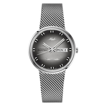 MIDO Commander M8429.4.27.11 Shade Automatic Silver Dial Mesh Strap