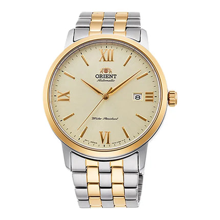 Orient Contemporary RA-AC0F08G Automatic Light Yellow Dial Dual Tone Metal Strap
