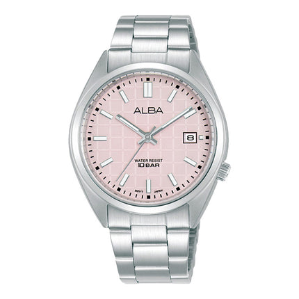 Alba Active AG8M43X1 Strawberry Gelato Series Pink Patterned Dial Stainless Steel Strap