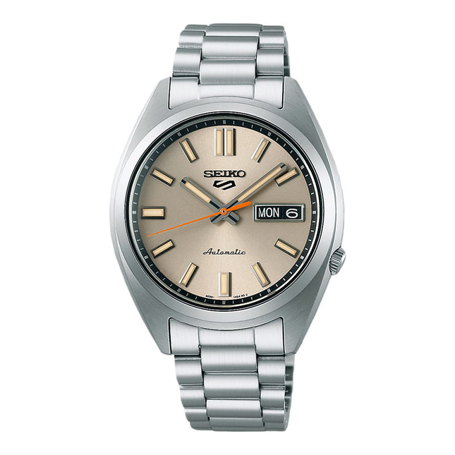 Seiko 5 Sports SRPK91K1 SNXS Series Men Champagne Dial Stainless Steel Strap