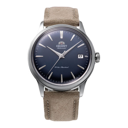 Orient Classic RA-AC0M12L Bambino 38 Automatic Navy Blue Dial Nubuck Leather Strap (JDM)