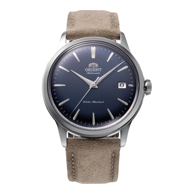 Orient Classic RA-AC0M12L Bambino 38 Automatic Navy Blue Dial Nubuck Leather Strap (JDM)