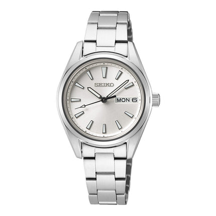 Seiko SUR349P1 Ladies Discover More Silver Dial Stainless Steel Strap