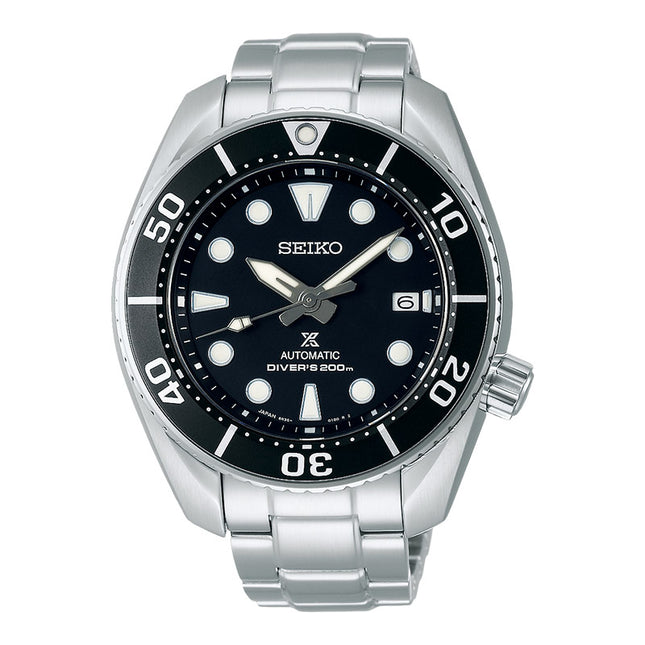 Seiko Prospex SPB101J1 Sumo Automatic Black Dial Stainless Steel Strap