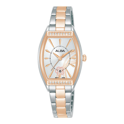 Alba Signa AH7EQ6X1 Ladies Silver Dial Dual Tone Stainless Steel Strap