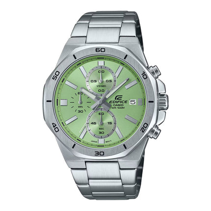 Casio Edifice EFV-640D-3AVUDF Chronograph Men Green Dial Stainless Steel Band
