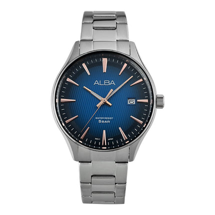Alba Prestige AS9V09X1 Men Blue Dial Stainless Steel Strap