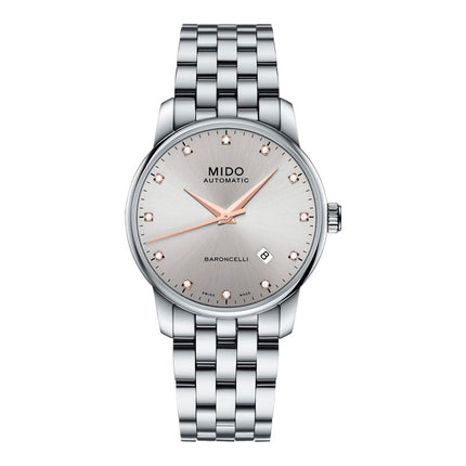 MIDO Baroncelli M8600.4.67.1 Lady Automatic Silver Dial Stainless Steel Strap 