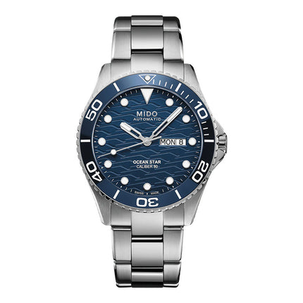 MIDO Ocean Star M042.430.11.041.00 200C Automatic Blue Dial Stainless Steel Strap