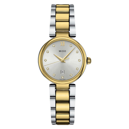 MIDO Baroncelli M022.210.22.036.09 Donna Silver Dial Dual Tone Stainless Steel Strap
