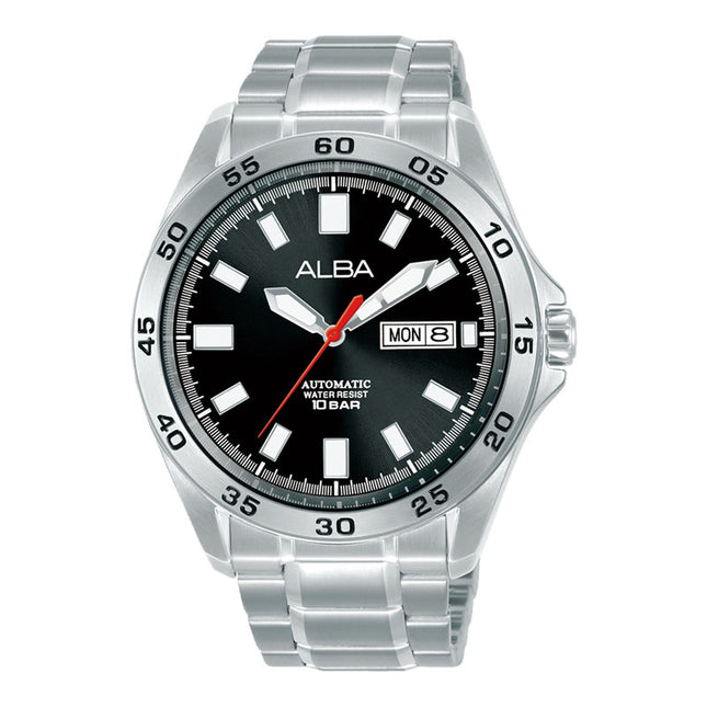 Alba Mechanical AL4751X1 Automatic Men Black Dial Stainless Steel Strap