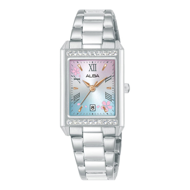Alba Signa AH7FA1X1 Ladies Dual Tone Gradation Dial Stainless Steel Strap