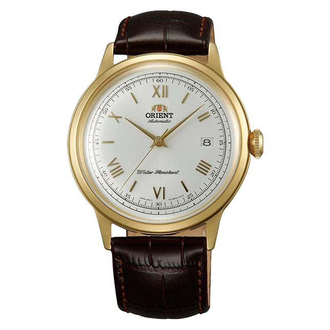 Orient Bambino Version 2 Automatic TAC00007W Men White Dial Brown Leather Strap