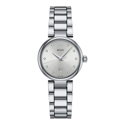 MIDO Baroncelli M022.210.11.036.00 Donna Silver Dial Stainless Steel Strap