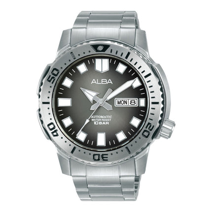 Alba Mechanical AL4635X1 Automatic Men Grey Gradient Dial Stainless Steel Strap