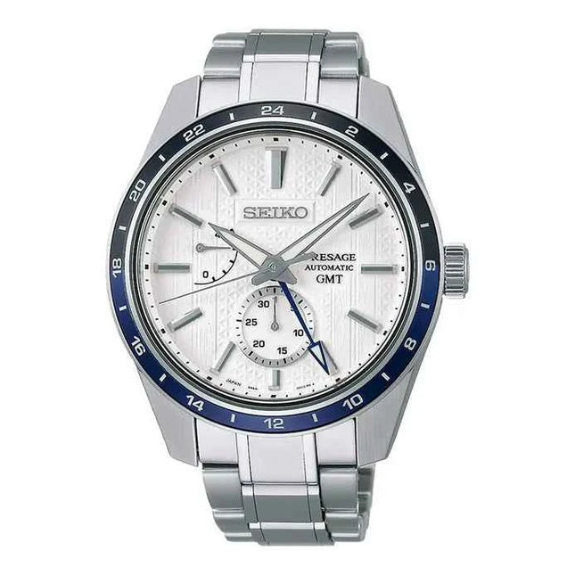 Seiko Presage SPB269J1 Sharp Edge Zero Halliburton GMT Automatic Stainless Steel LIMITED EDITION