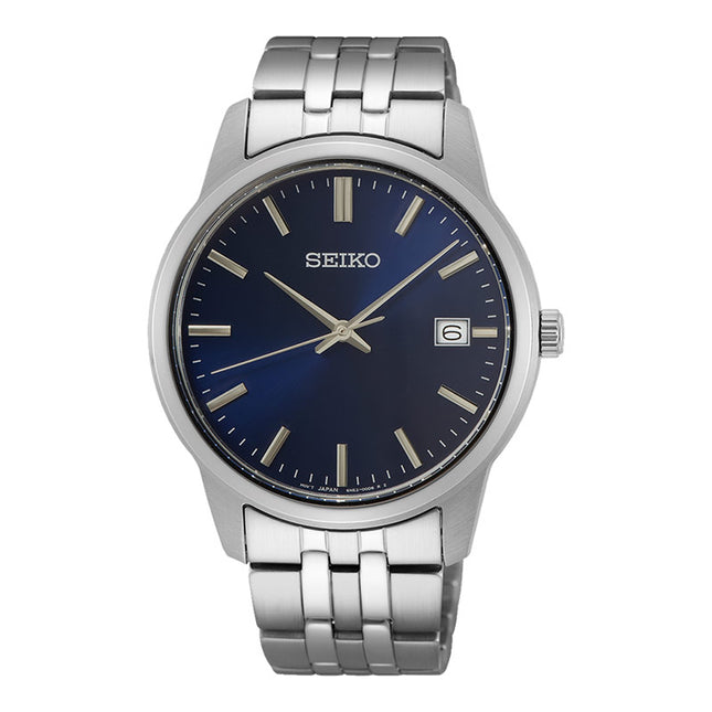 Seiko Classic SUR399P1 Discover More Blue Dial Stainless Steel Strap