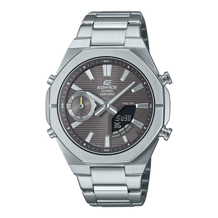 Casio Edifice ECB-S10D-8ADF Smartphone Link Model Grey Digital Analog Dial Stainless Steel Band