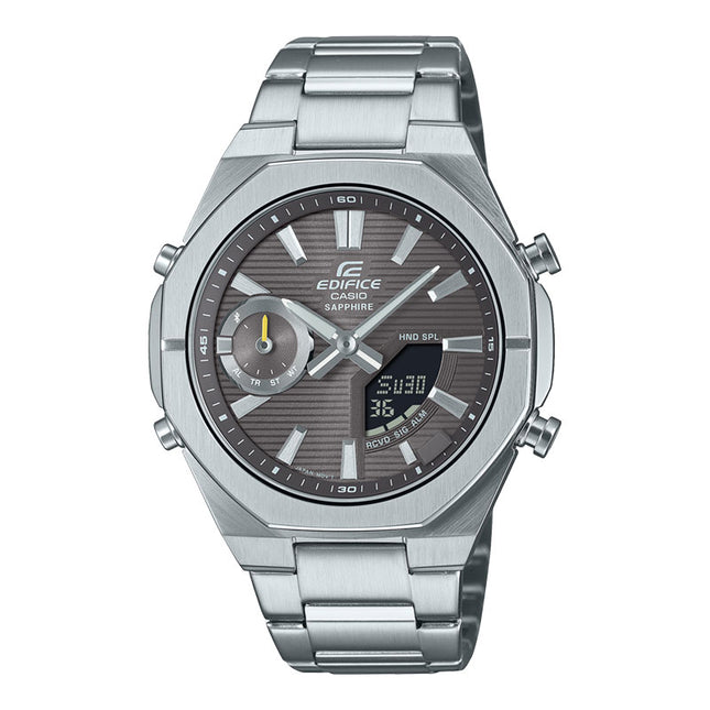 Casio Edifice ECB-S10D-8ADF Smartphone Link Model Grey Digital Analog Dial Stainless Steel Band