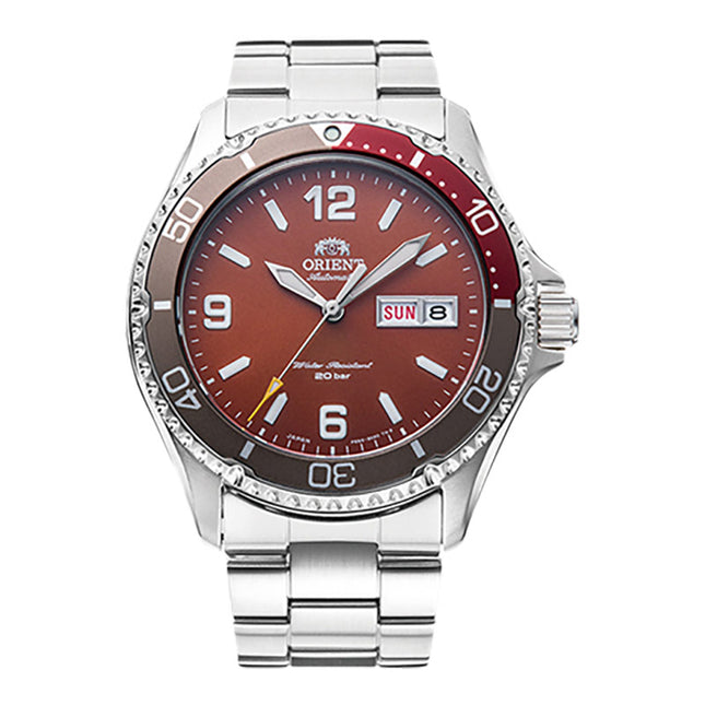 Orient Sports RA-AA0820R Automatic Mako III Terracotta Dial Stainless Steel Strap 