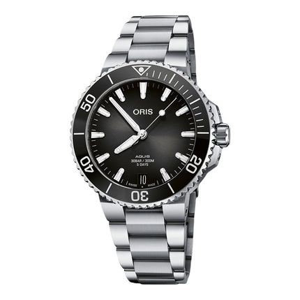 Oris Aquis 01-400-7769-4154-07-8-22-09PEB Date Automatic Black Dial Stainless Steel Strap