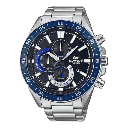 Casio Edifice EFV-620D-1A2VUDF Chronograph Black Dial Stainless Steel Strap