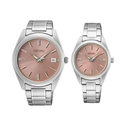 Seiko Classic SUR529P1_SUR523P1 Discover More Pink Salmon Dial Stainless Steel Strap