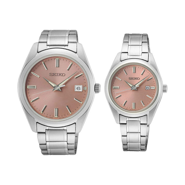 Seiko Classic SUR529P1_SUR523P1 Discover More Pink Salmon Dial Stainless Steel Strap