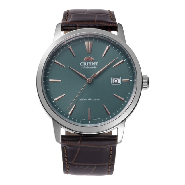 Orient Contemporary RA-AC0F13E European Exclusive Men Automatic Green Dial Brown Leather Strap