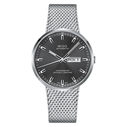 MIDO Commander M031.631.11.061.00 Icone Anthracite Dial Mesh Strap