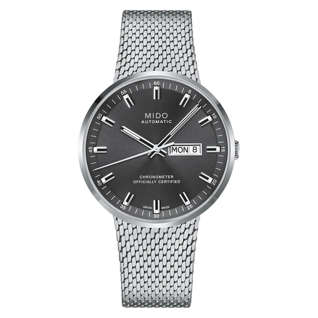 MIDO Commander M031.631.11.061.00 Icone Anthracite Dial Mesh Strap