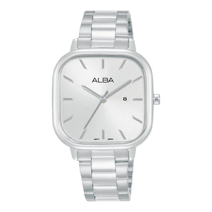 Alba Fashion AH7BZ5X1 Ladies Silver Dial Stainless Steel Strap