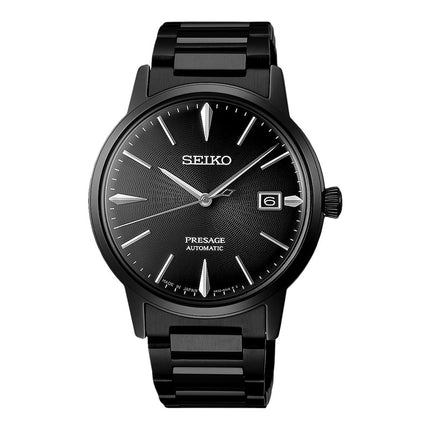 Seiko Presage SRPJ15J1 Cocktail Time Black Velvet Automatic Black Dial Black Stainless Steel Strap