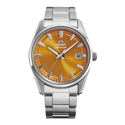 Orient Contemporary RA-AC0R08Y Stretto Date Orange Dial Stainless Steel Strap Limited Edition