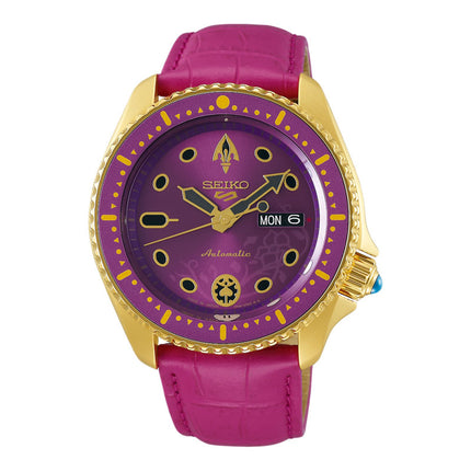 Seiko 5 Sports X Jojo Bizarre Adventure SBSA036 Giorno Giovanna Leather Strap Limited Edition (JDM)