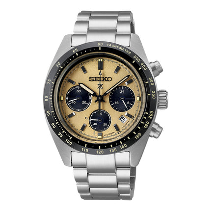 Seiko Prospex SSC817P1 Speedtimer Solar Chronograph Gold Dial Stainless Steel Strap