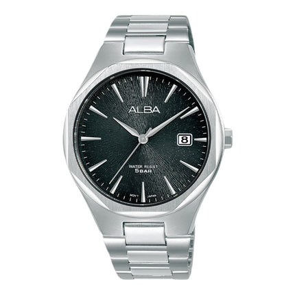 Alba Prestige AS9U59X1 Men Black Dial Stainless Steel Strap