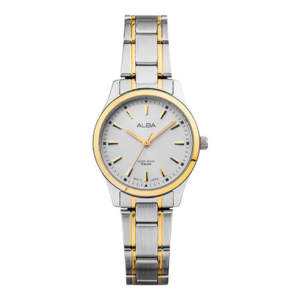 Alba Prestige ARX028X1 Ladies Silver Dial Dual Tone Stainless Steel Strap