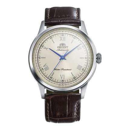 Orient Classic RA-BB0003Y Bambino Automatic Ivory Dial Brown Leather Strap