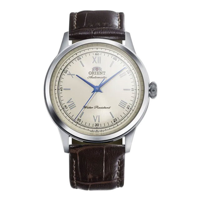 Orient Classic RA-BB0003Y Bambino Automatic Ivory Dial Brown Leather Strap
