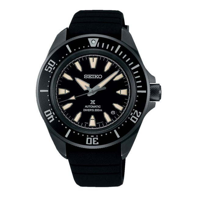 Seiko Prospex SRPL15K1 Diver Samurai Shog-Urai Black Dial Black Silicone Strap
