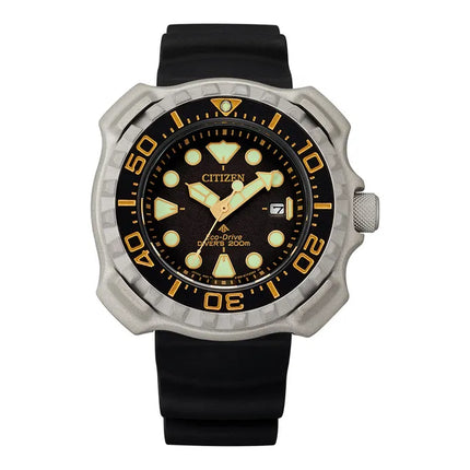 Citizen Promaster BN0220-16E Whale Shark Retrozilla Super Titanium Divers Black Dial Rubber Strap