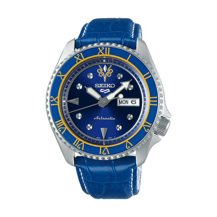 Seiko 5 Sports SRPF17K1 Street Fighter Chun-Li Blue Jade Model Blue Leather Strap Limited Edition