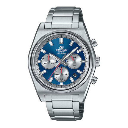 Casio Edifice EFB-730D-2AVUDF Men Chronograph Blue Panda Dial Stainless Steel Band
