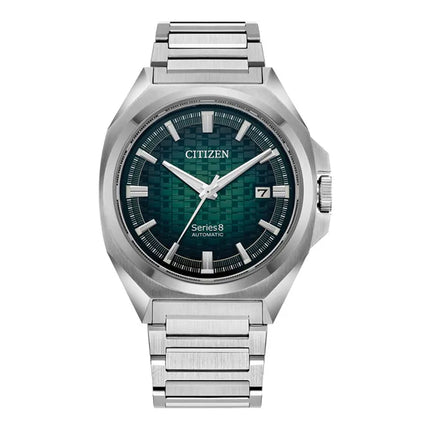Citizen Series8 831 NB6050-51W Men Automatic Green Dial Stainless Steel Strap