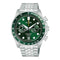 Alba Active A4B029X1 Chronograph Men Green Dial Stainless Steel Strap
