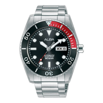 Alba Mechanical AL4293X1 Automatic Men Black Dial Stainless Steel Strap