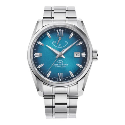 Orient Star RE-AU0114E Contemporary Date Blue Dial St Steel Strap 75th Anniversary Limited Edition